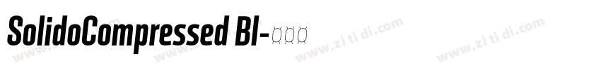 SolidoCompressed Bl字体转换